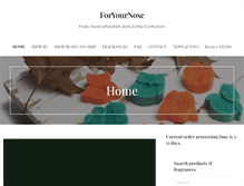 Tablet Screenshot of foryournose.com